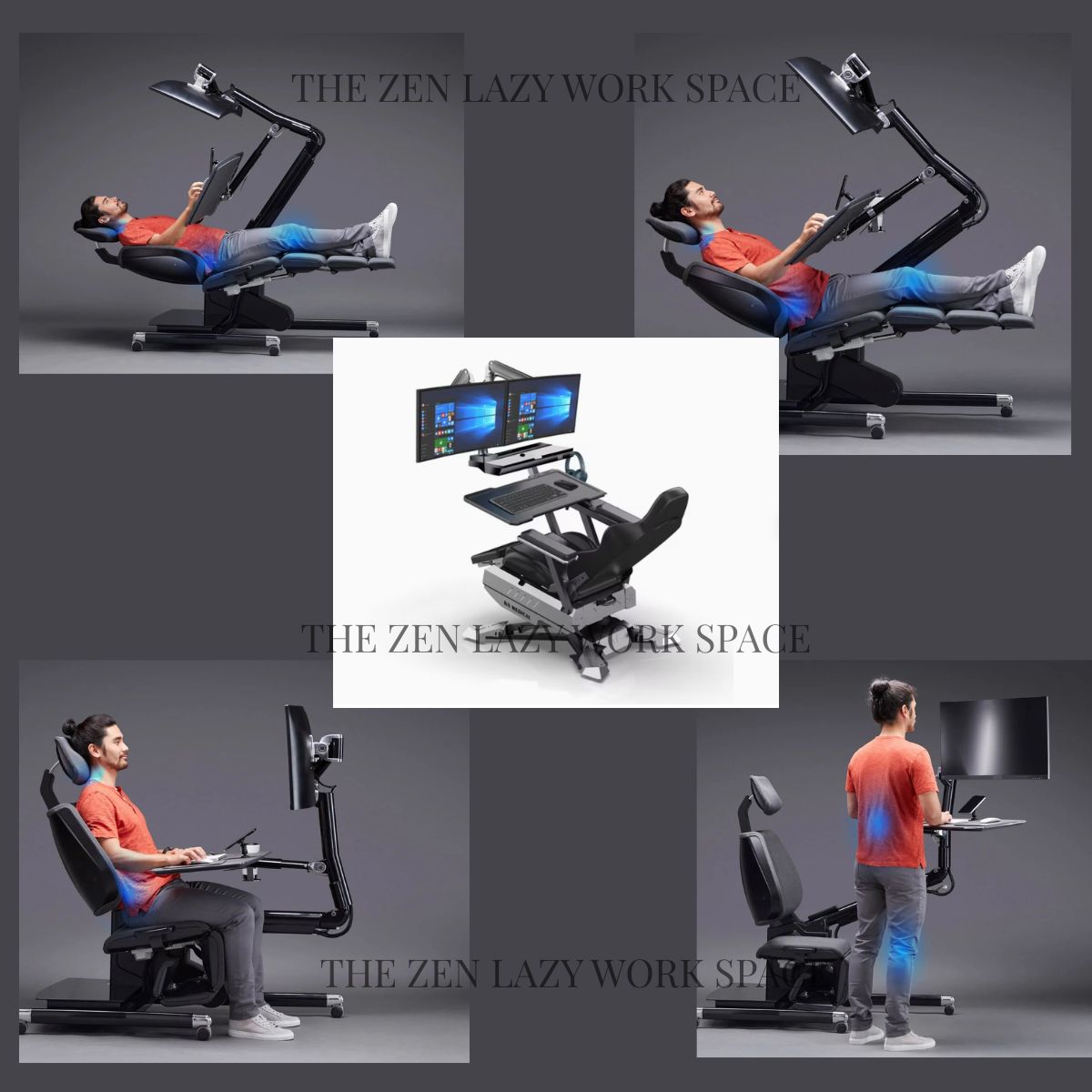 EASE POD HOT Gamer/ Digital Creators Workstation Recliner
